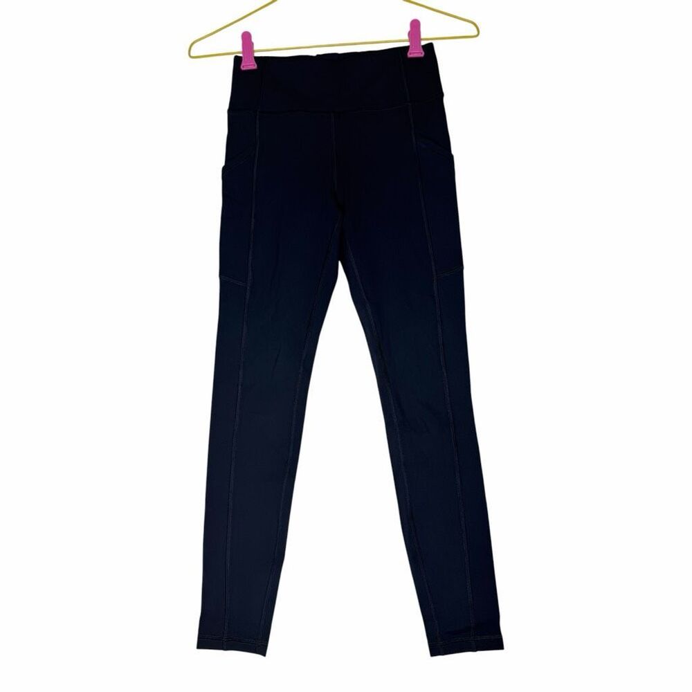 NEW Halara High Waisted Side Pocket Full Length Leggings Midnight Blue XS Yoga A